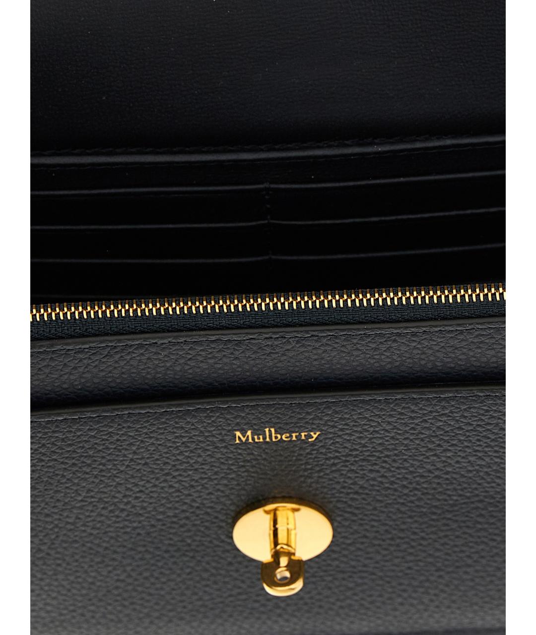 MULBERRY Синяя кожаная сумка через плечо, фото 4