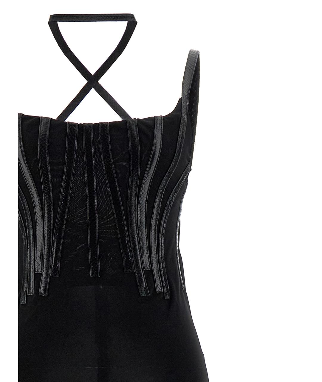 DSQUARED2 Черное вискозное вечернее платье, фото 3