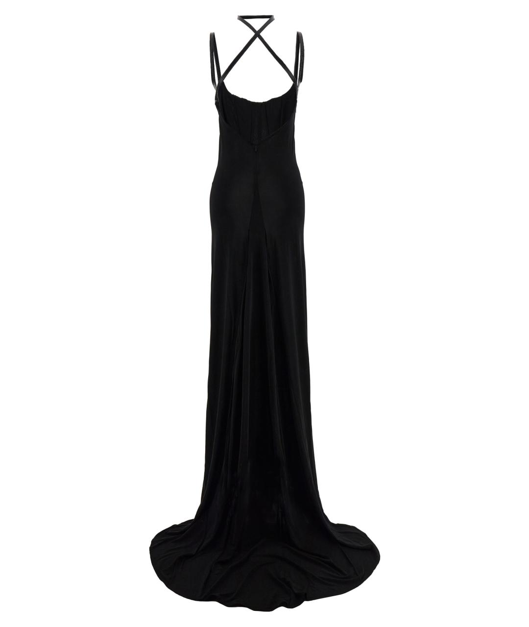 DSQUARED2 Черное вискозное вечернее платье, фото 2