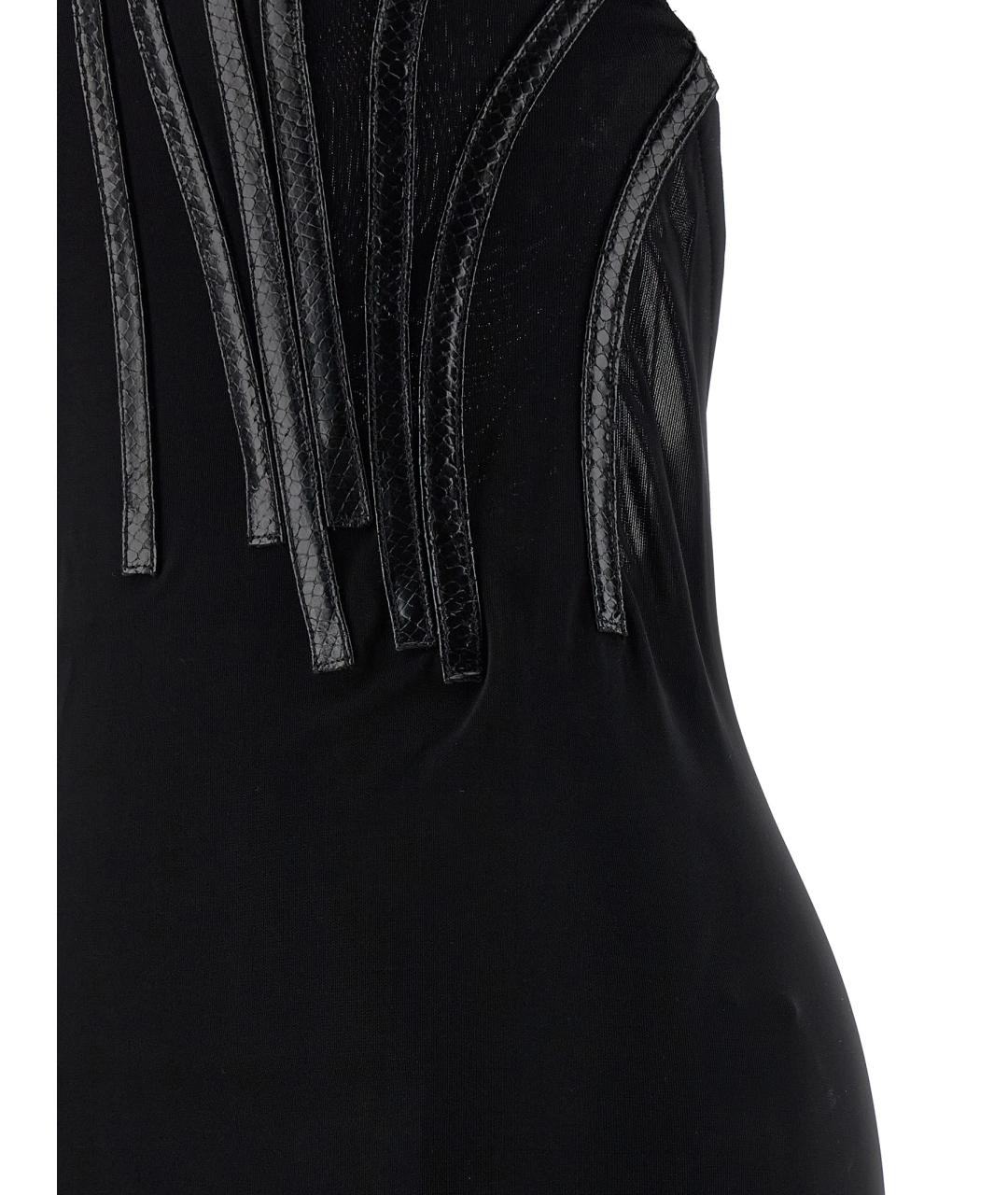 DSQUARED2 Черное вискозное вечернее платье, фото 4