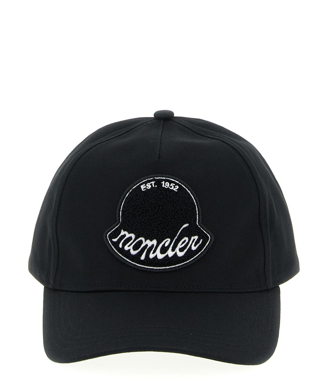 MONCLER Черная хлопковая кепка/бейсболка, фото 1