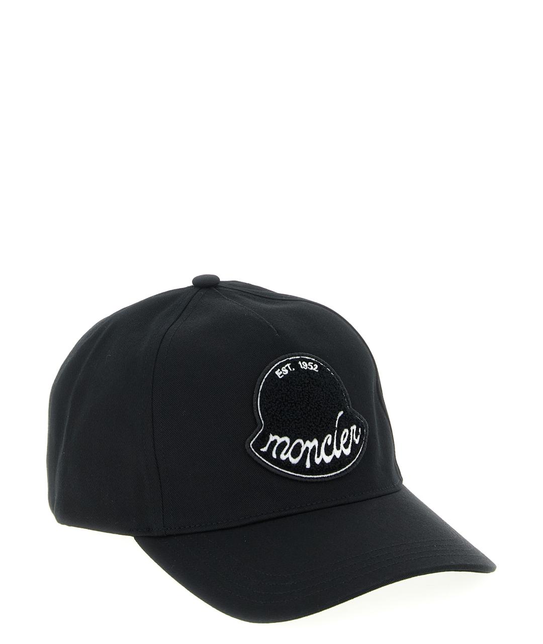MONCLER Черная хлопковая кепка/бейсболка, фото 2