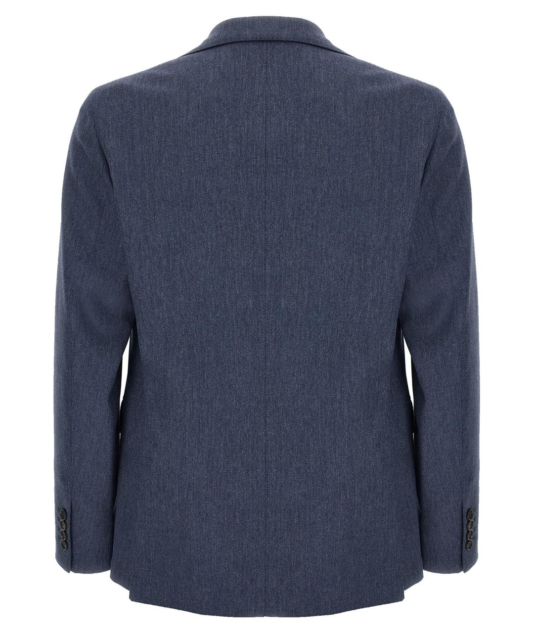 PAL ZILERI Синий шерстяной пиджак, фото 2