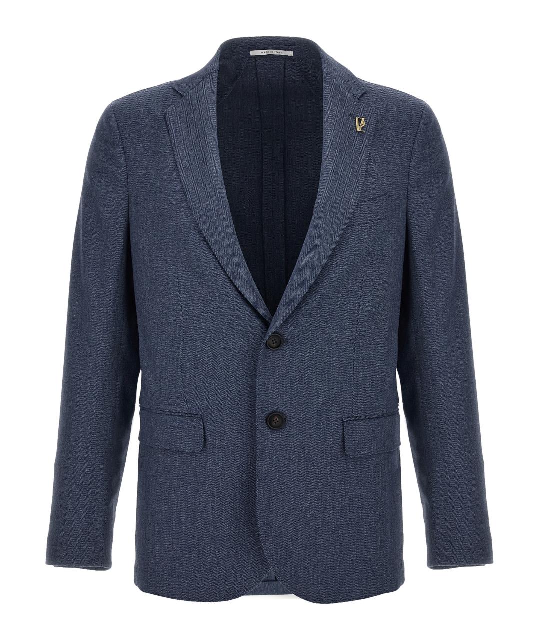 PAL ZILERI Синий шерстяной пиджак, фото 1