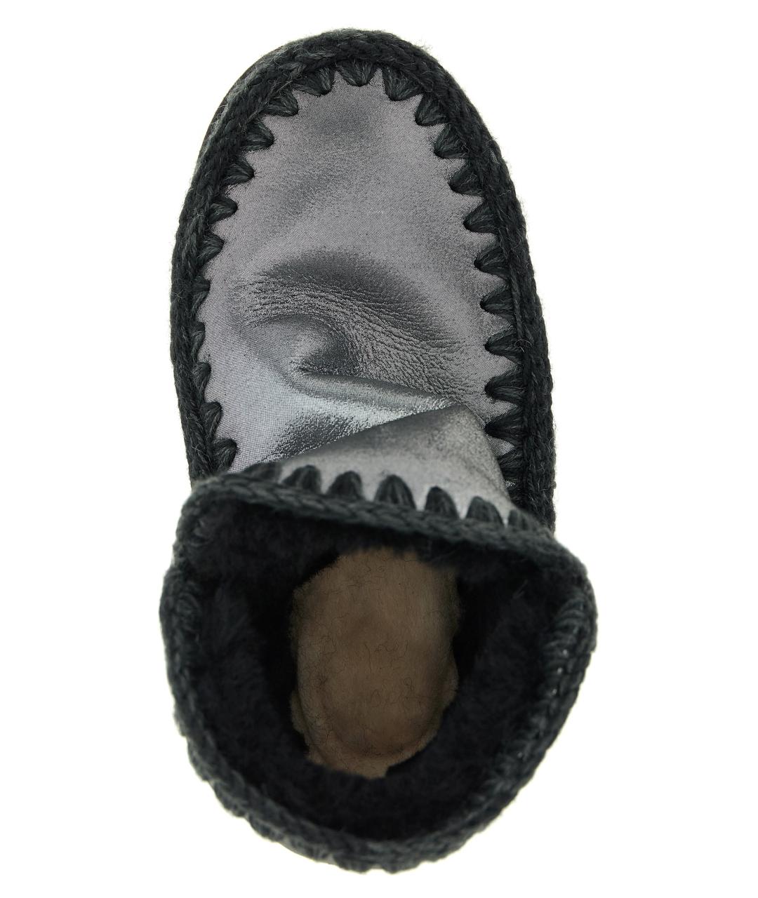 MOU Серебряные кожаные ботинки, фото 4