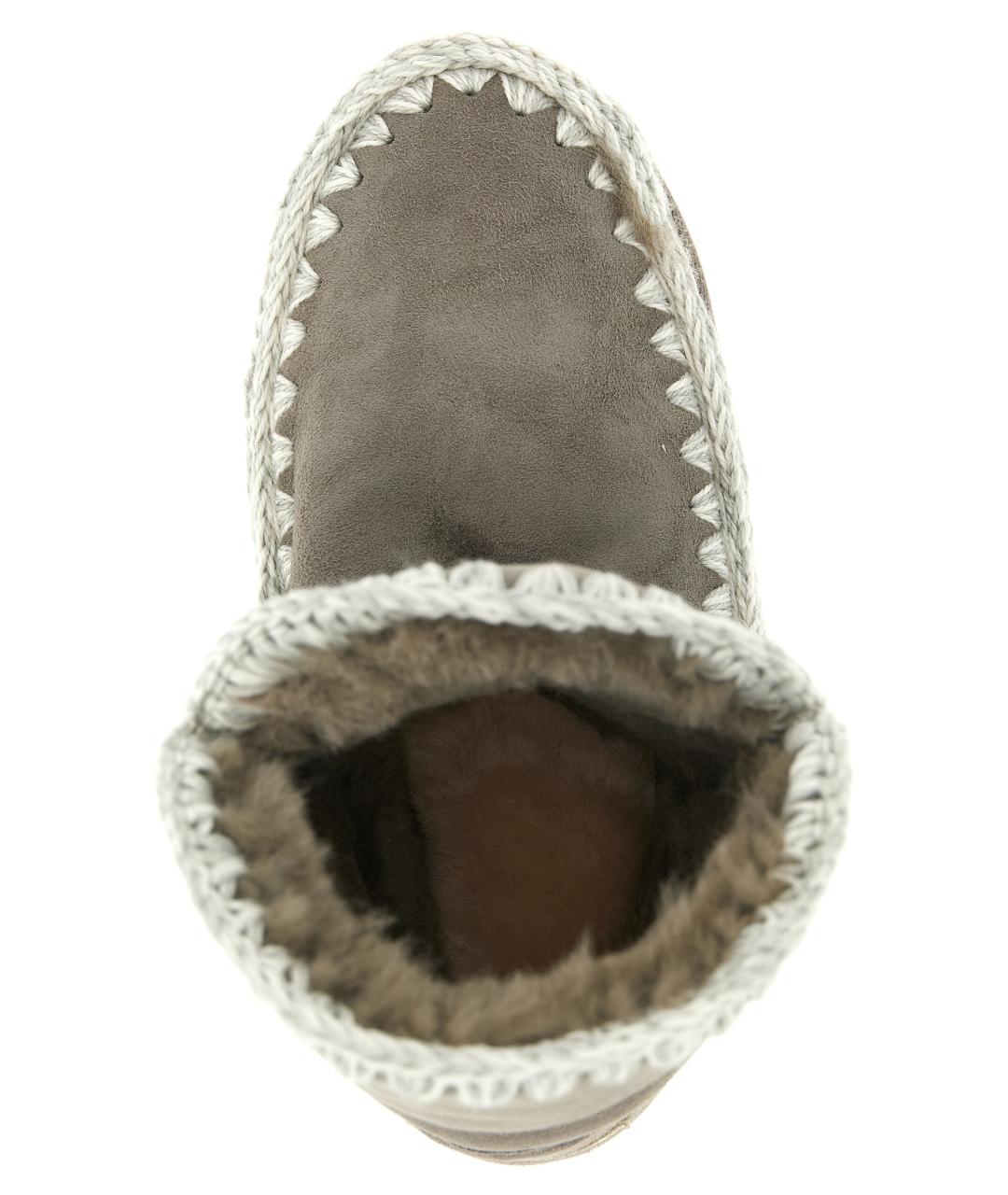 MOU Серые кожаные ботинки, фото 4