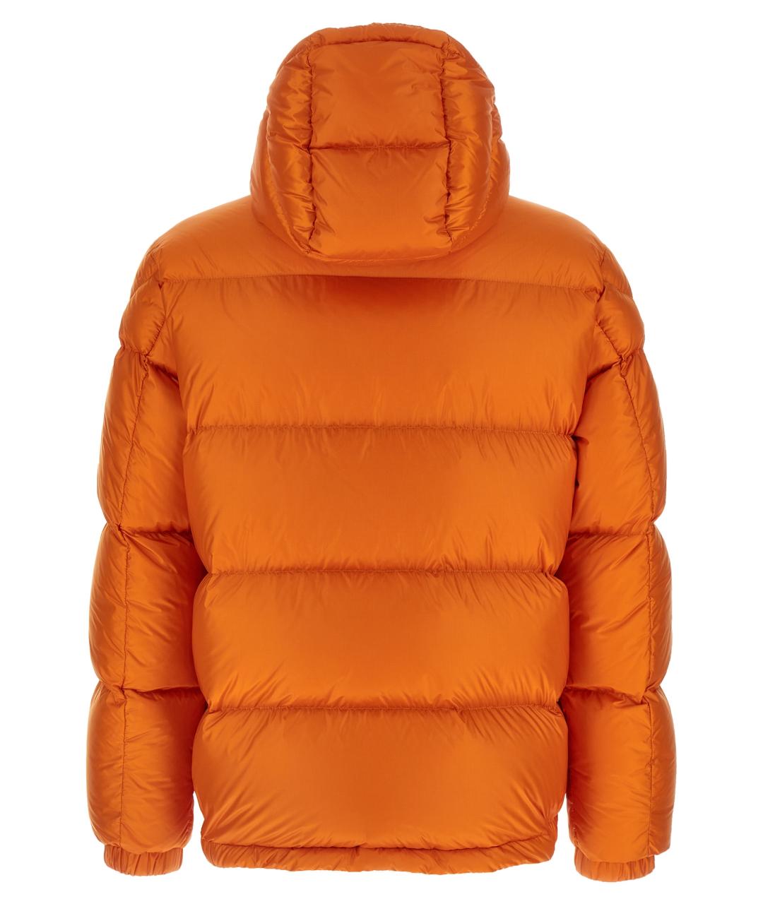 MONCLER Оранжевая полиамидовая куртка, фото 2