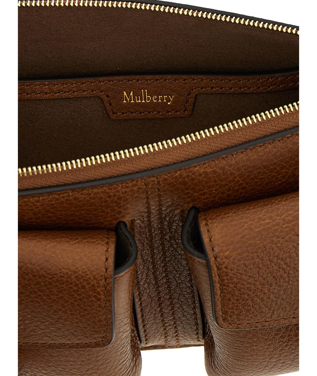 MULBERRY Коричневая кожаная сумка через плечо, фото 4