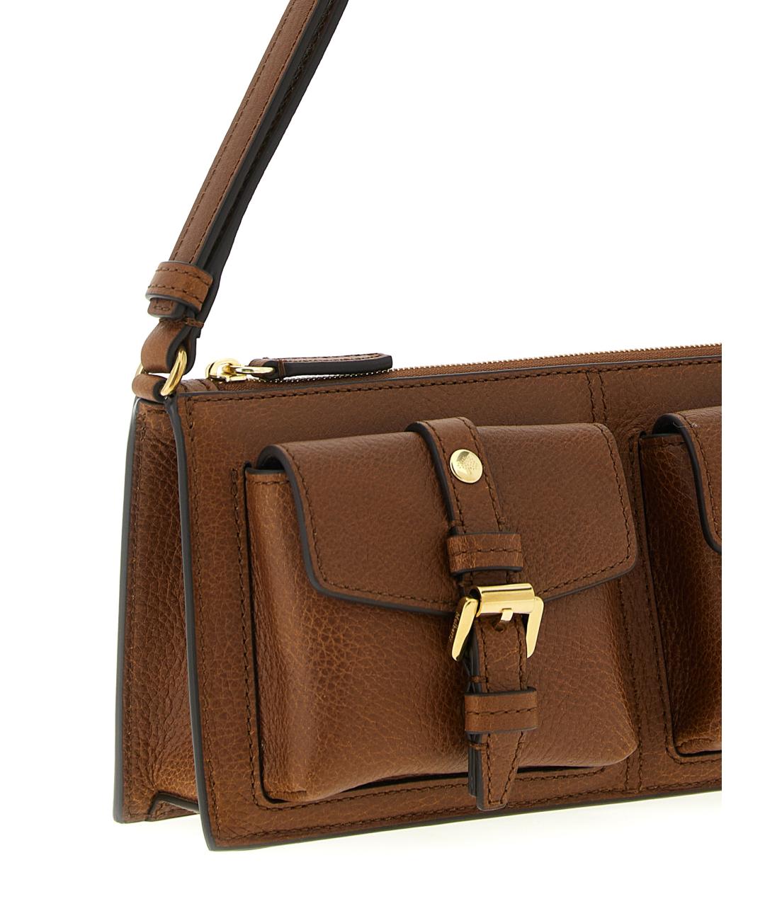 MULBERRY Коричневая кожаная сумка через плечо, фото 3