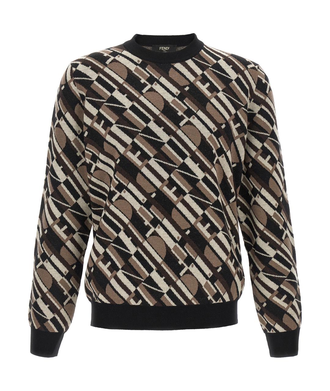 FENDI Мульти шерстяной джемпер / свитер, фото 1