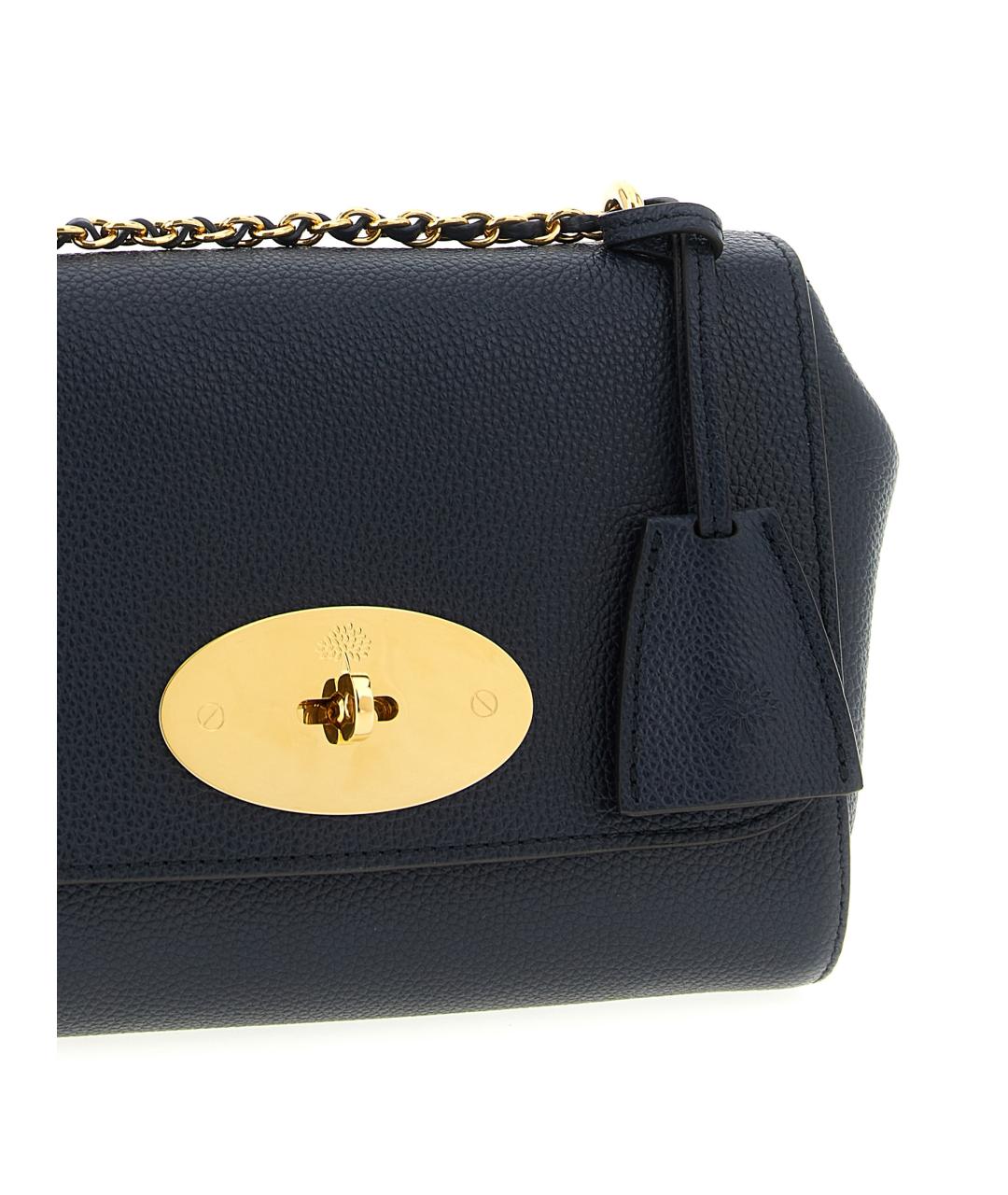 MULBERRY Синяя кожаная сумка через плечо, фото 3