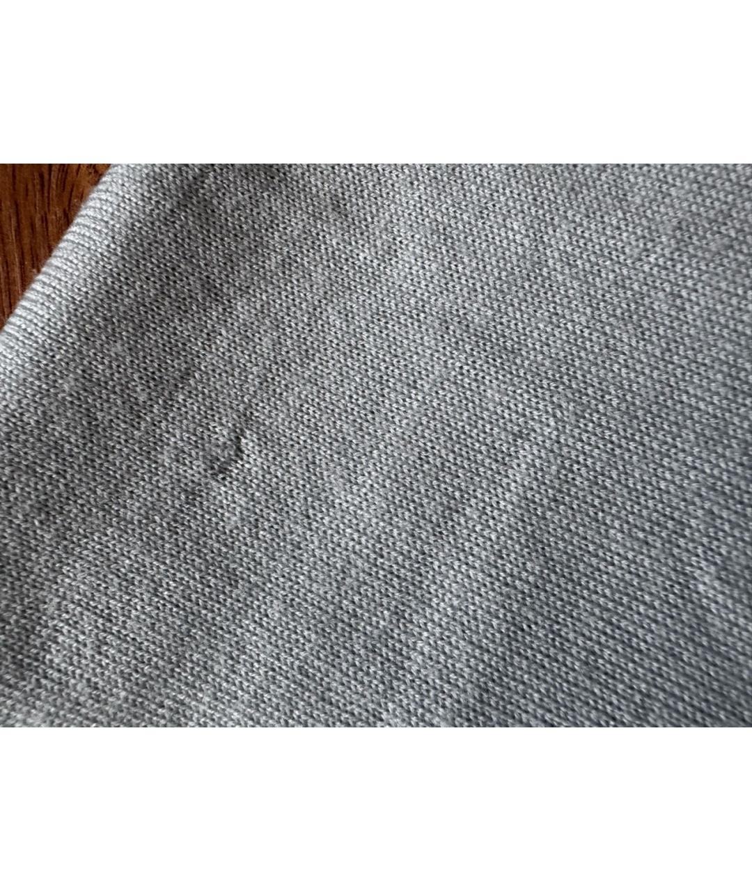 CHANEL Голубой шерстяной шарф, фото 5