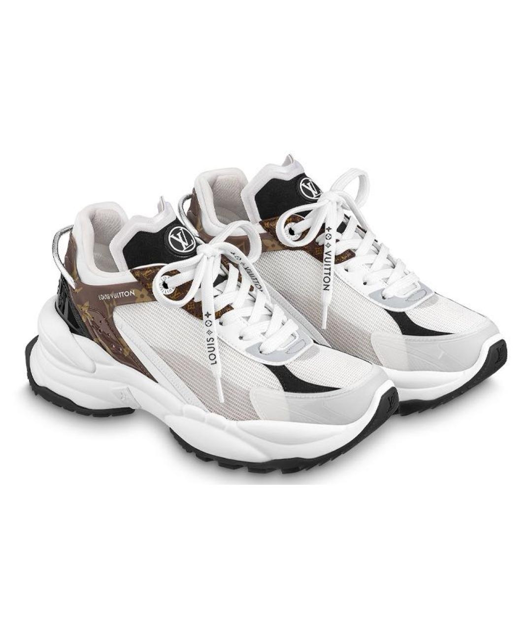 LOUIS VUITTON Белые кожаные кроссовки, фото 5