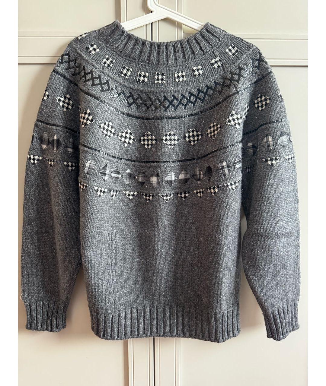 CHANEL Серый кашемировый джемпер / свитер, фото 2