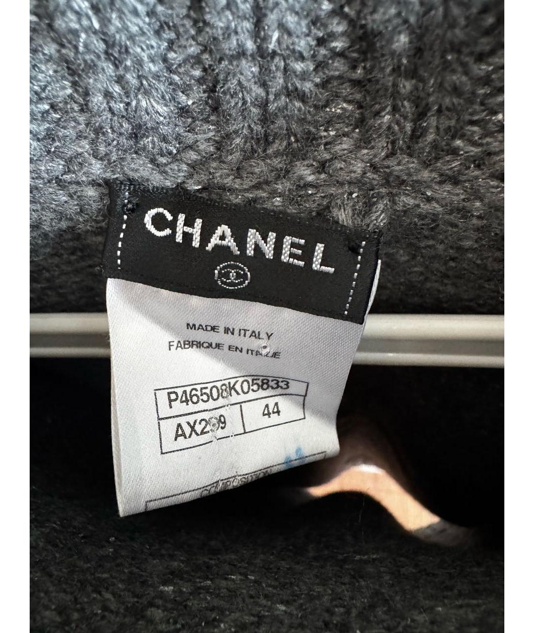 CHANEL Серый кашемировый джемпер / свитер, фото 3