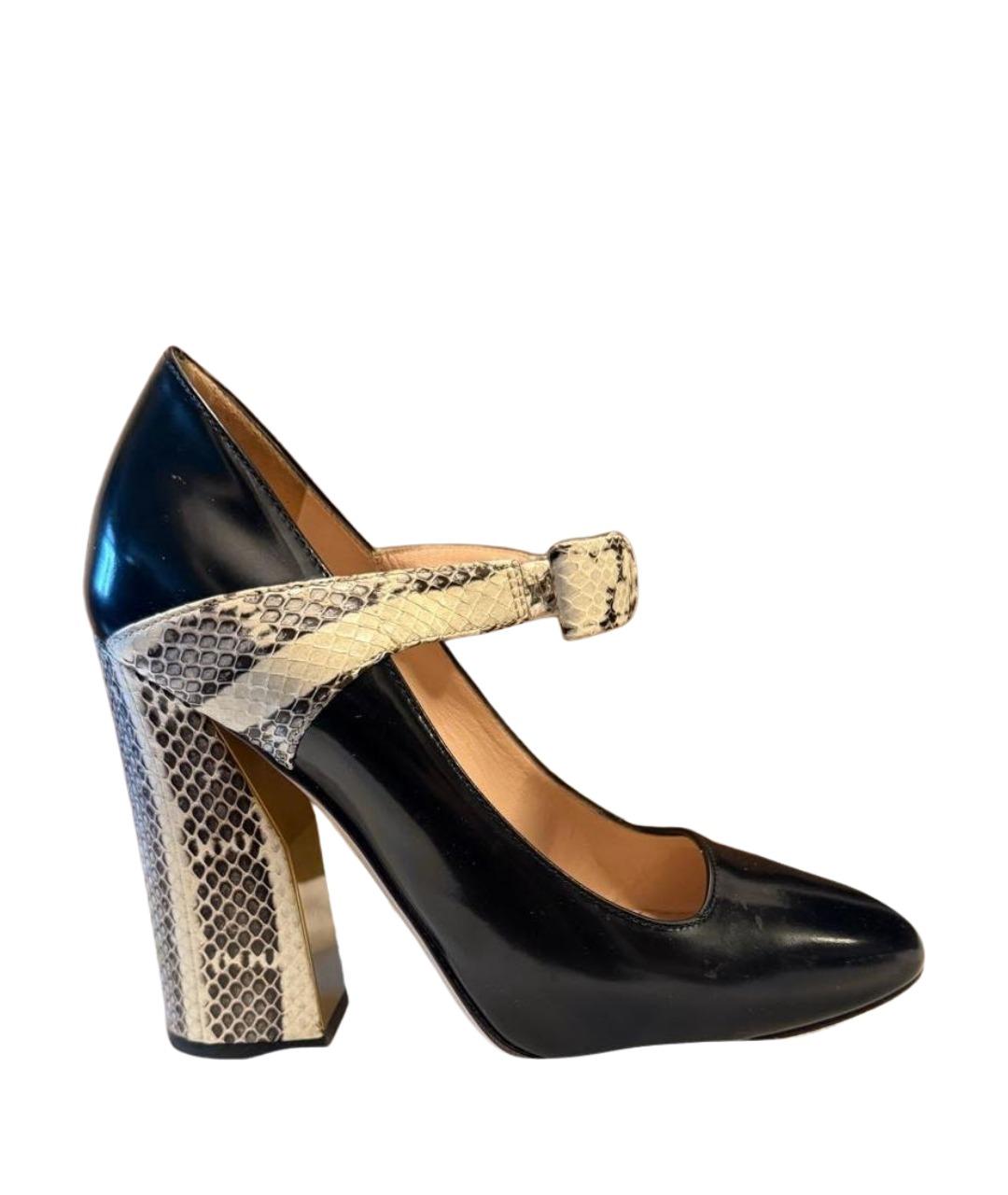 GUCCI Черные кожаные туфли, фото 1