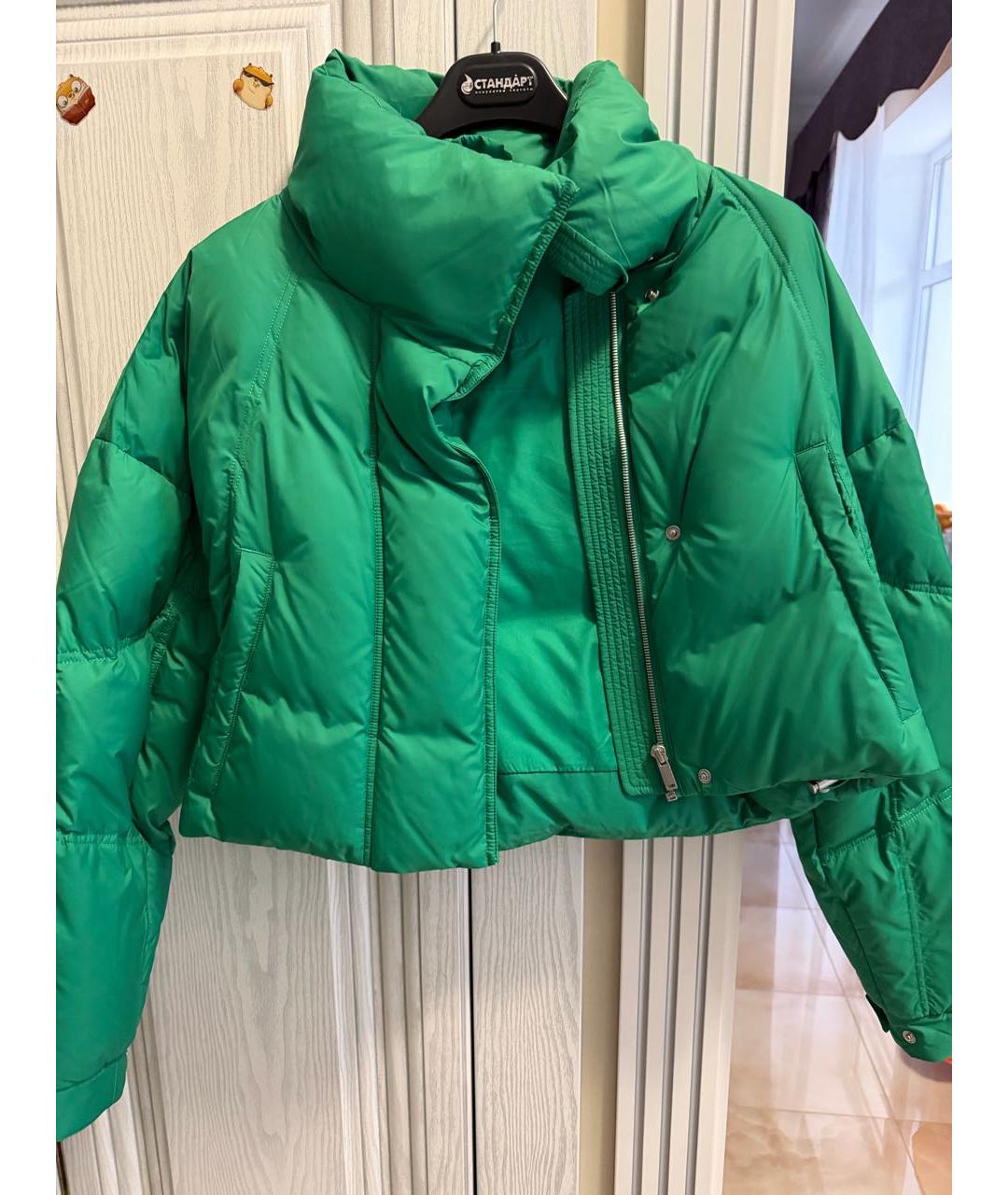 12 STOREEZ Зеленый полиэстеровый пуховик, фото 6