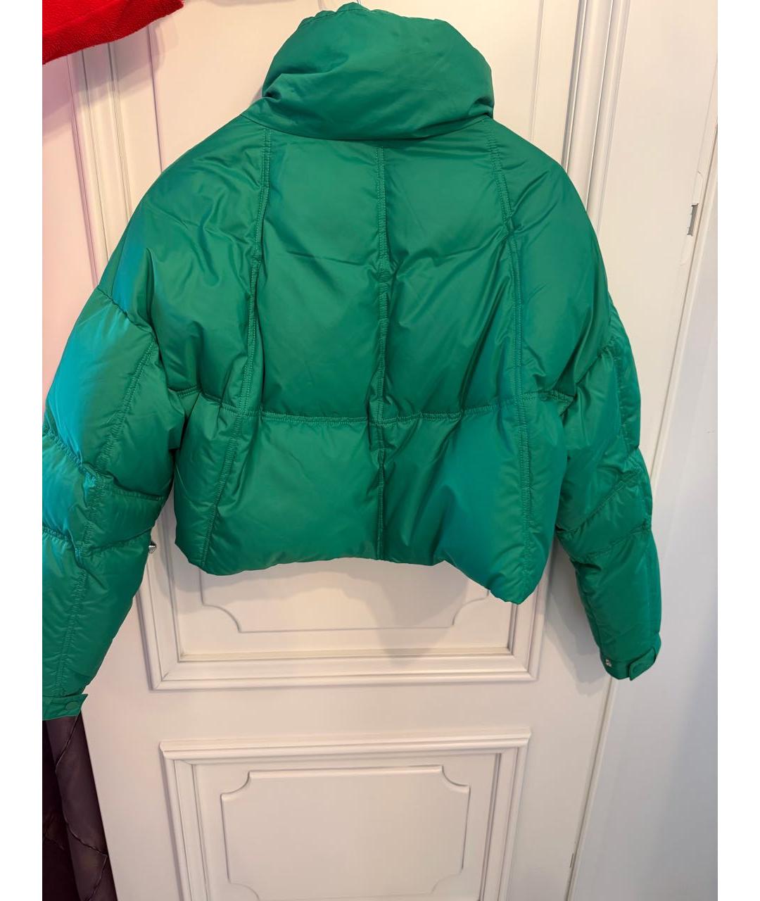 12 STOREEZ Зеленый полиэстеровый пуховик, фото 2