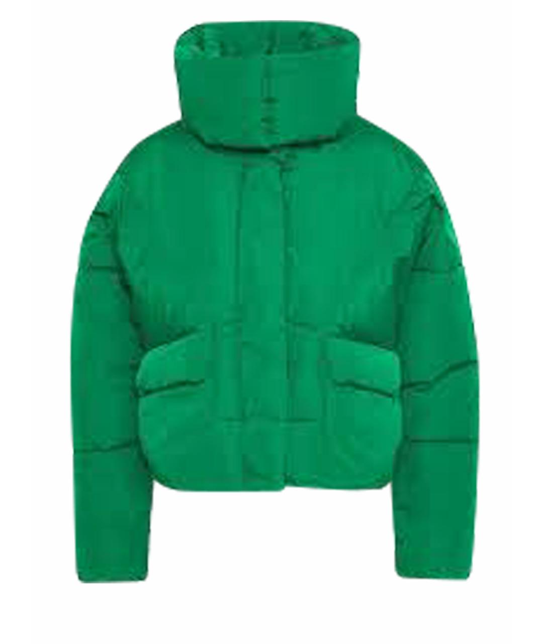 12 STOREEZ Зеленый полиэстеровый пуховик, фото 1