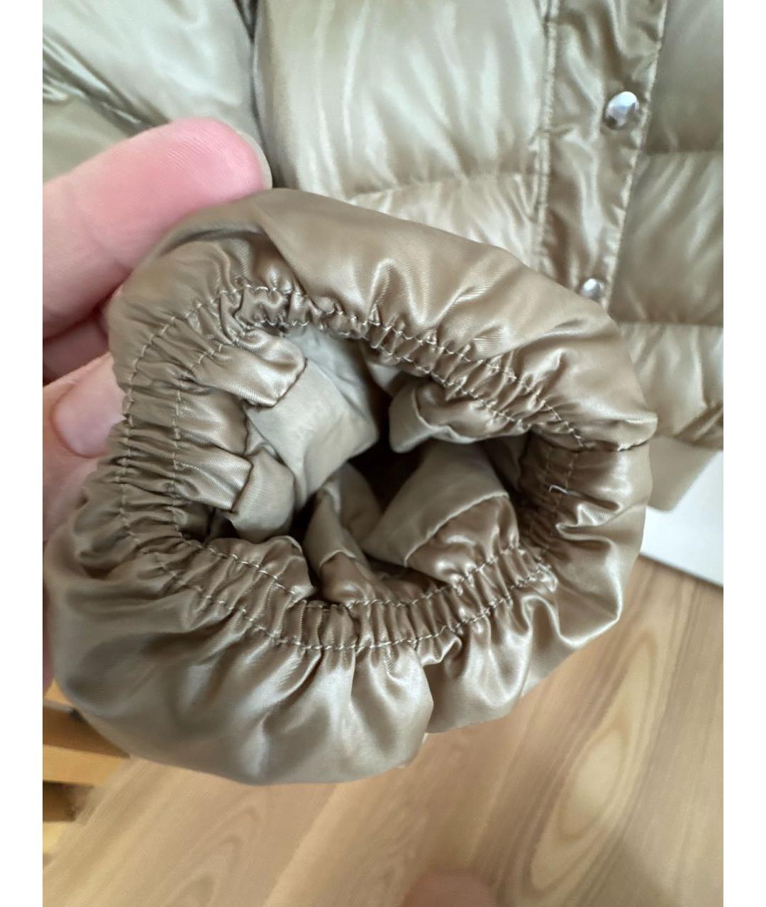 EMPORIO ARMANI Золотая полиэстеровая куртка, фото 5