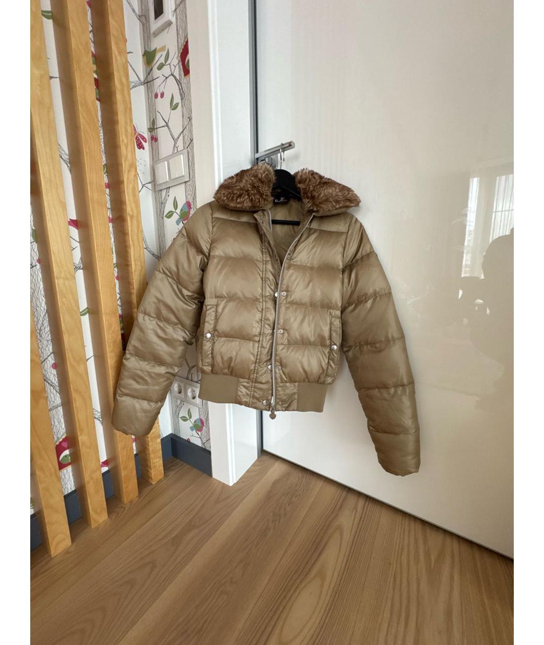 EMPORIO ARMANI Золотая полиэстеровая куртка, фото 9