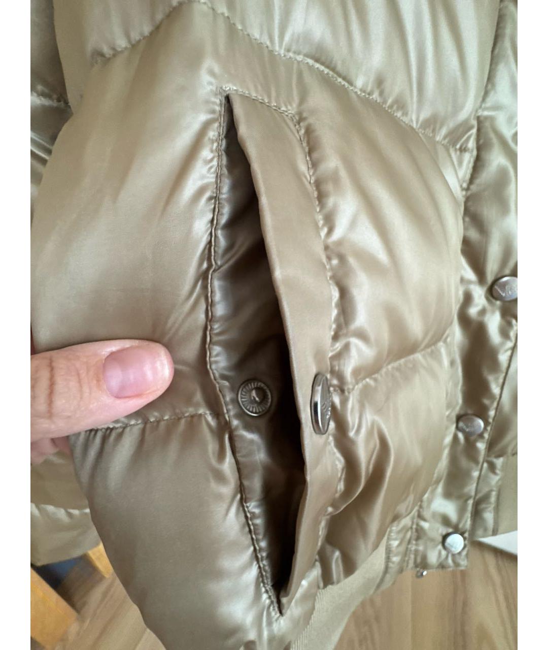 EMPORIO ARMANI Золотая полиэстеровая куртка, фото 7