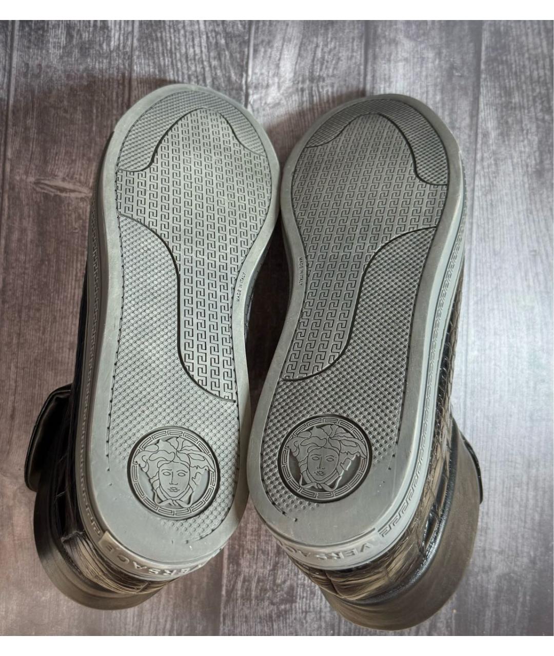 VERSACE Черные высокие кроссовки / кеды, фото 7