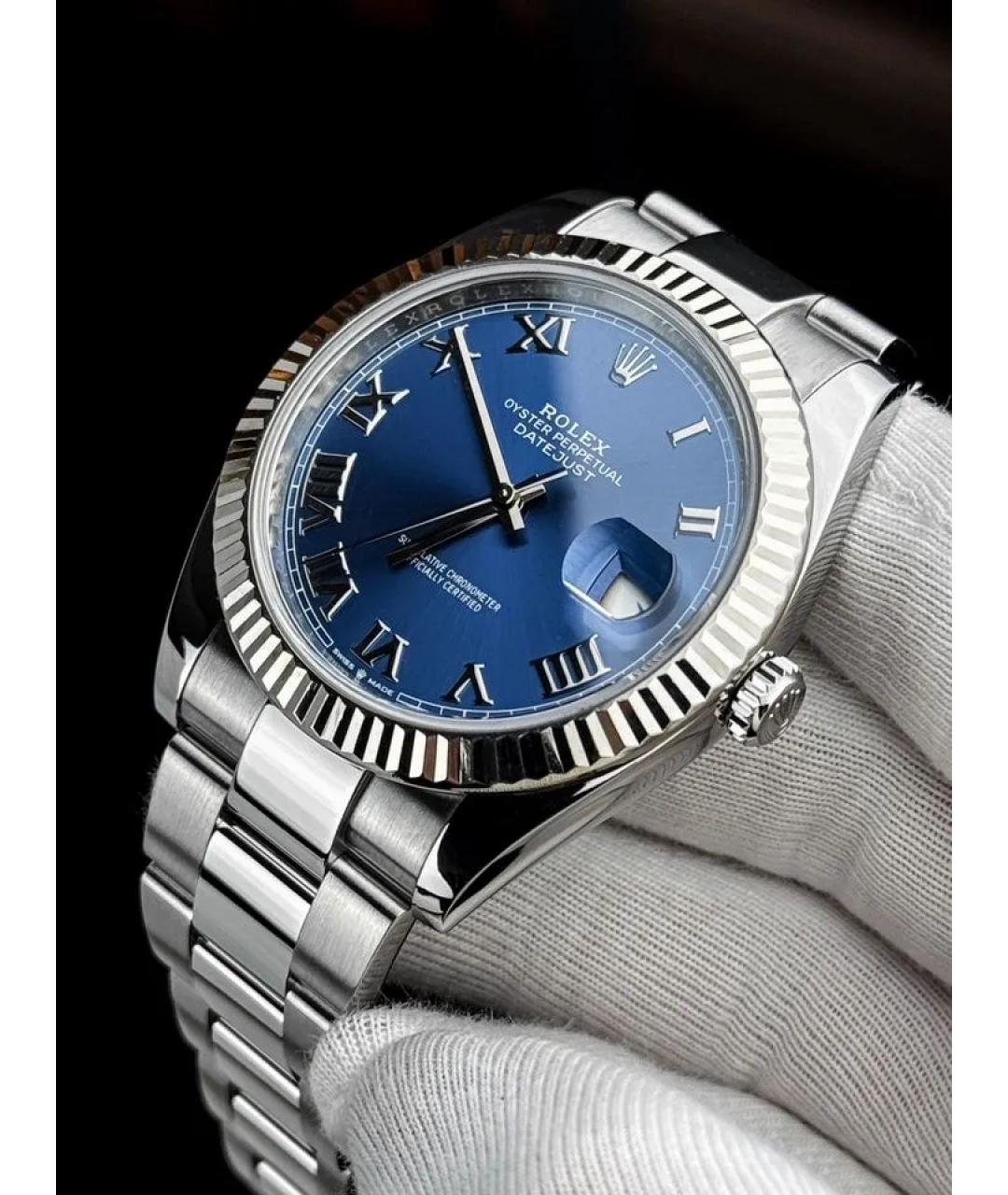 ROLEX Темно-синие часы, фото 3