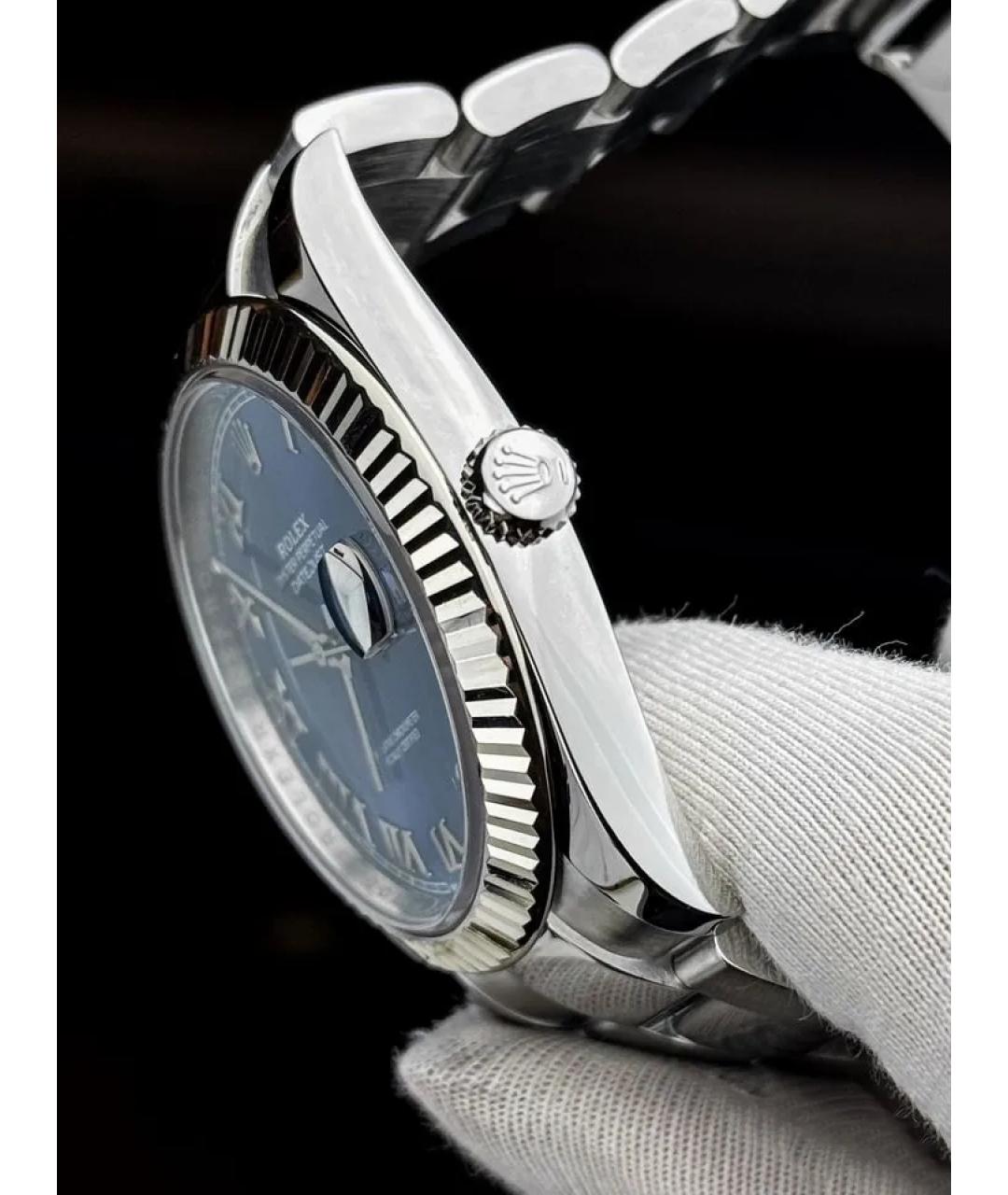 ROLEX Темно-синие часы, фото 4