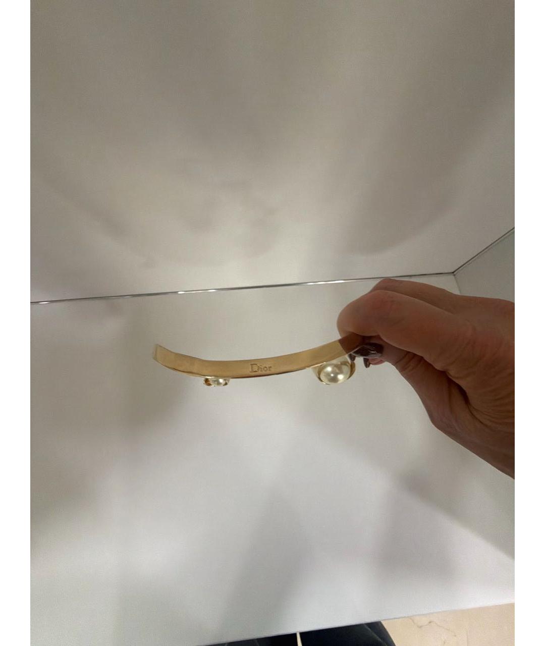 CHRISTIAN DIOR Золотое металлическое колье, фото 3