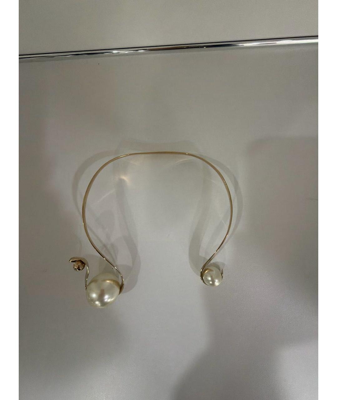 CHRISTIAN DIOR Золотое металлическое колье, фото 6