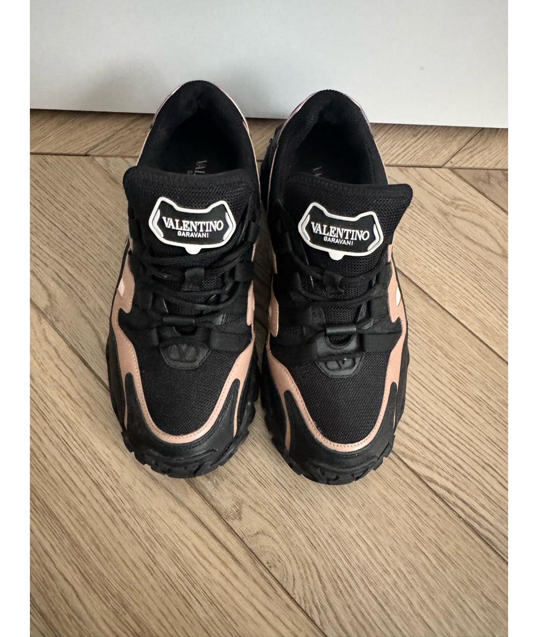 VALENTINO Черные текстильные кроссовки, фото 3