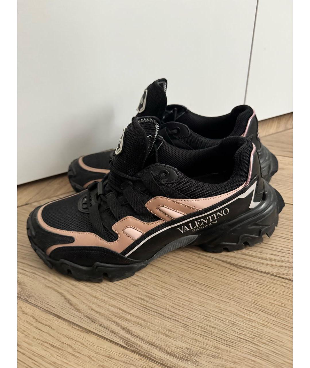 VALENTINO Черные текстильные кроссовки, фото 5