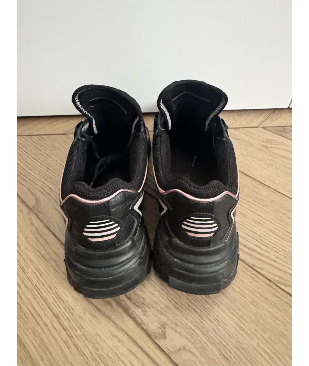 VALENTINO Черные текстильные кроссовки, фото 4