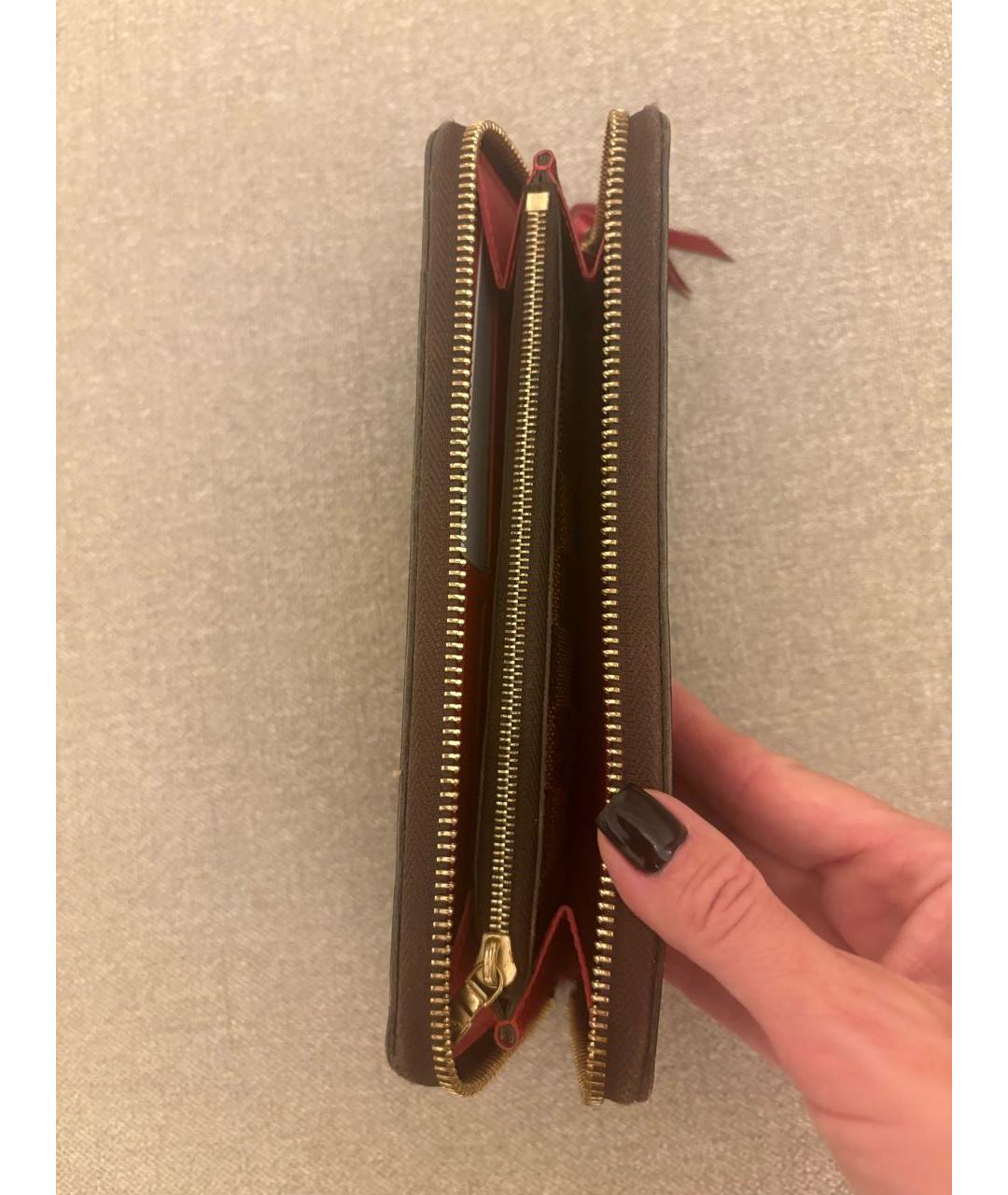 LOUIS VUITTON Коричневый кошелек, фото 4