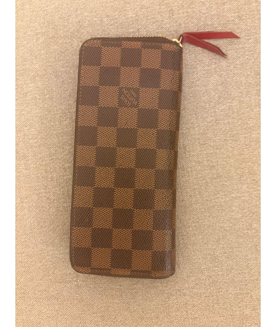 LOUIS VUITTON Коричневый кошелек, фото 7