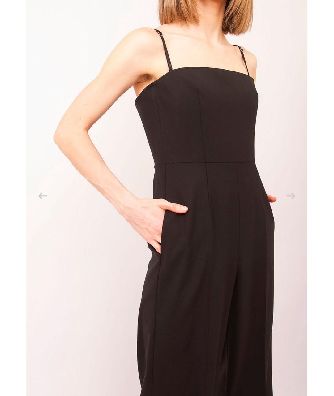 SPORTMAX Черный шерстяной комбинезон, фото 5