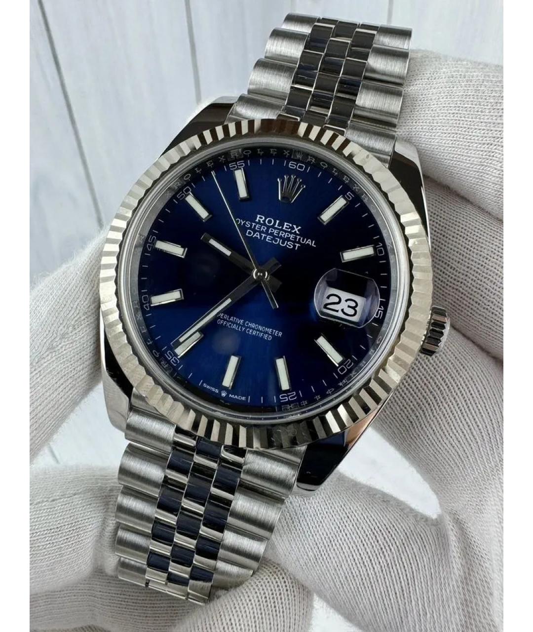 ROLEX Темно-синие часы, фото 2