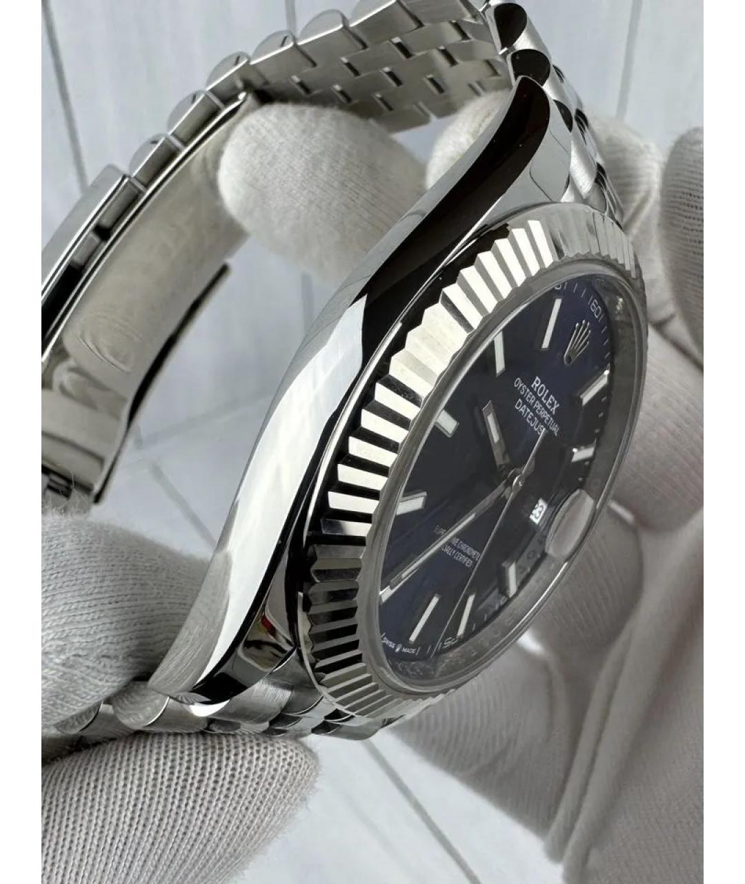 ROLEX Темно-синие часы, фото 3