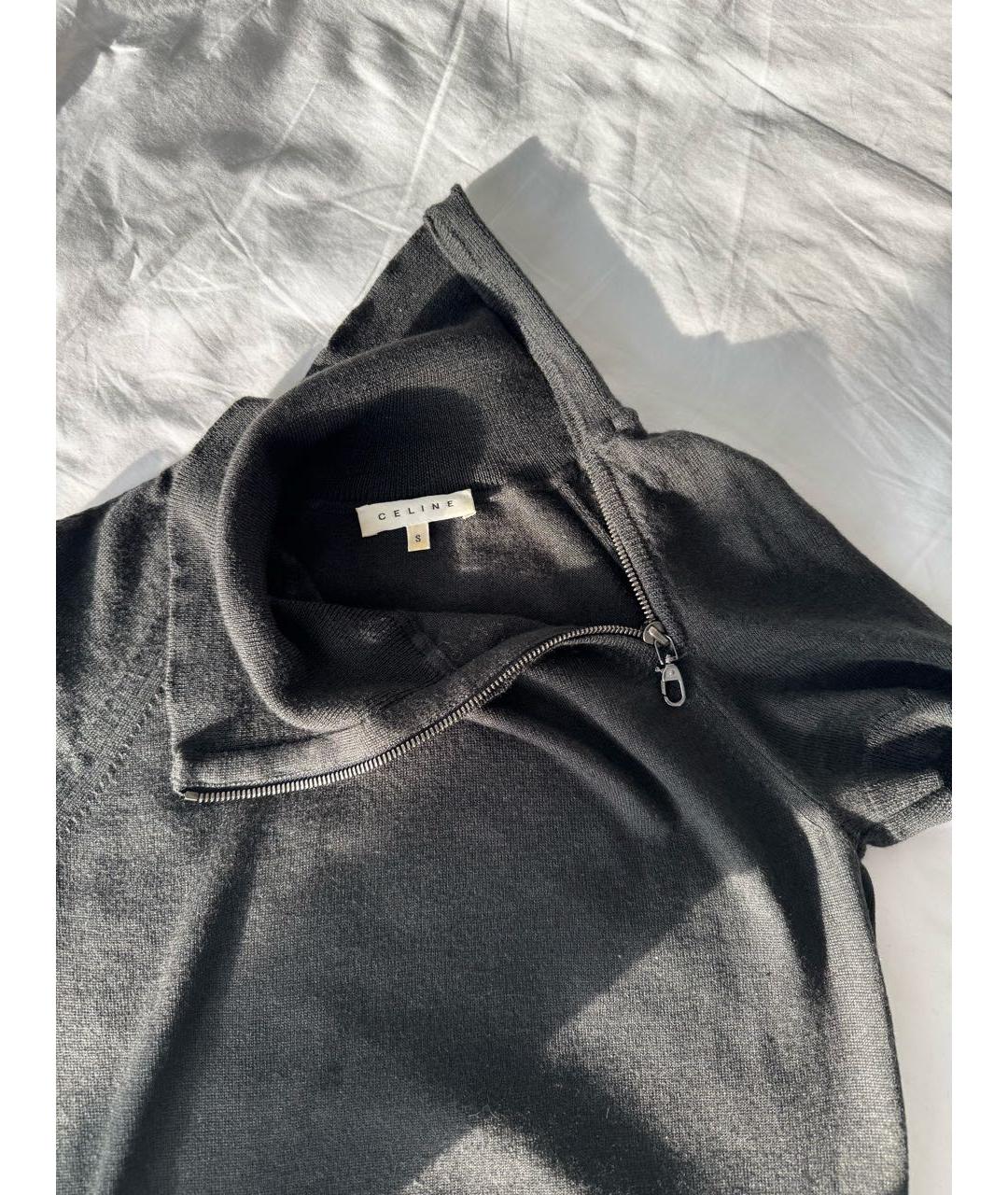 CELINE Антрацитовый кашемировый джемпер / свитер, фото 2