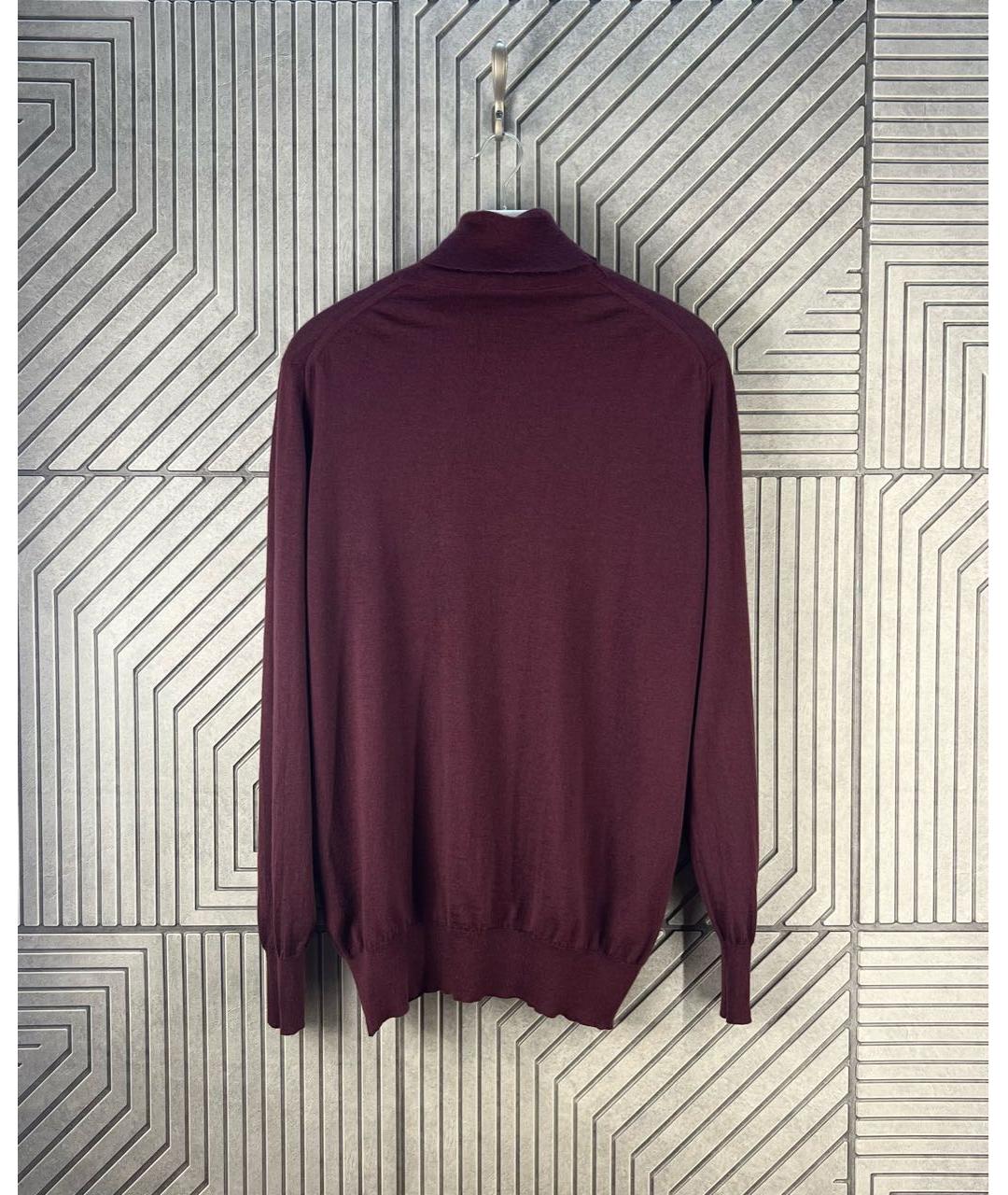 KITON Бордовая кашемировая водолазка, фото 3