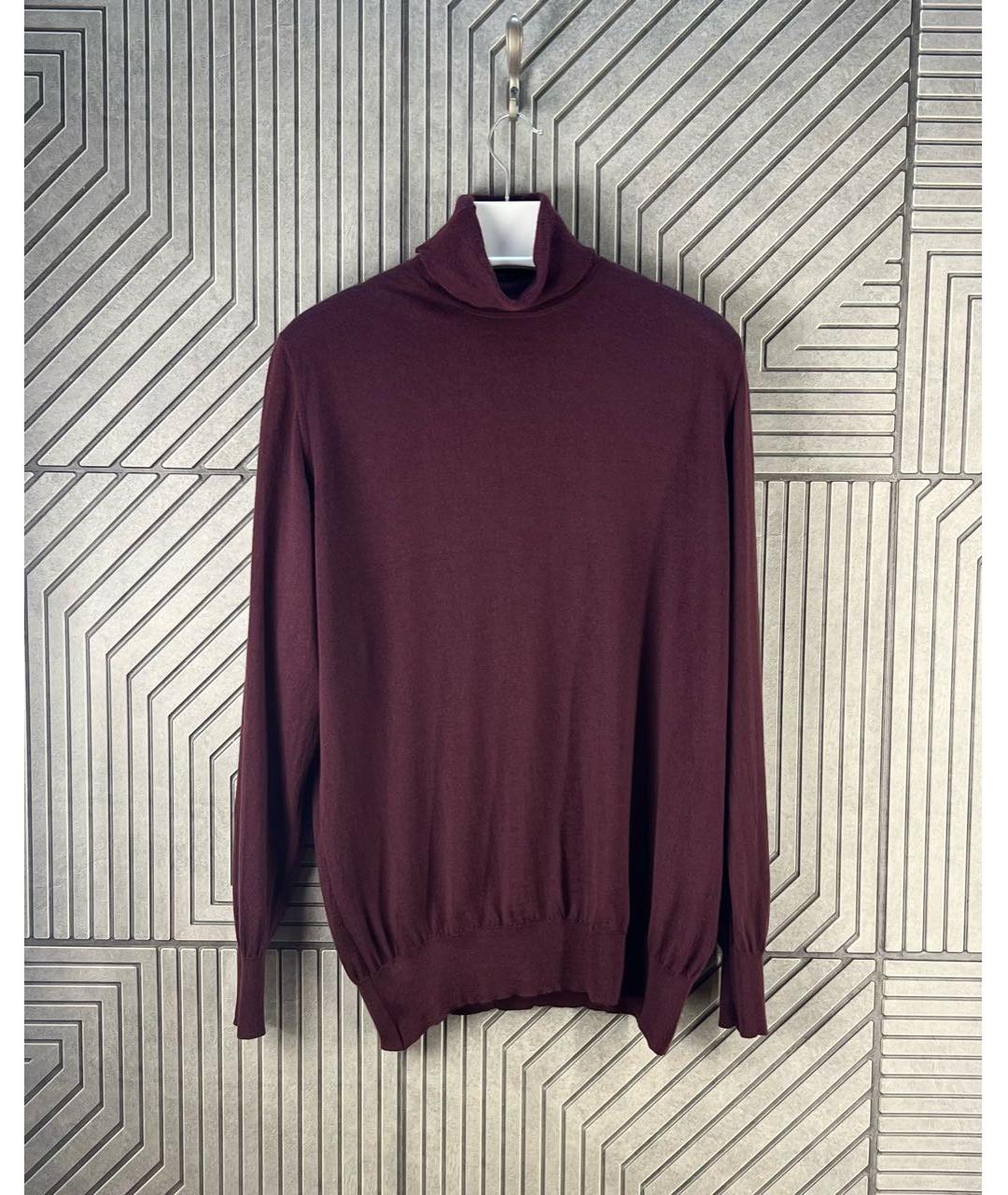 KITON Бордовая кашемировая водолазка, фото 2