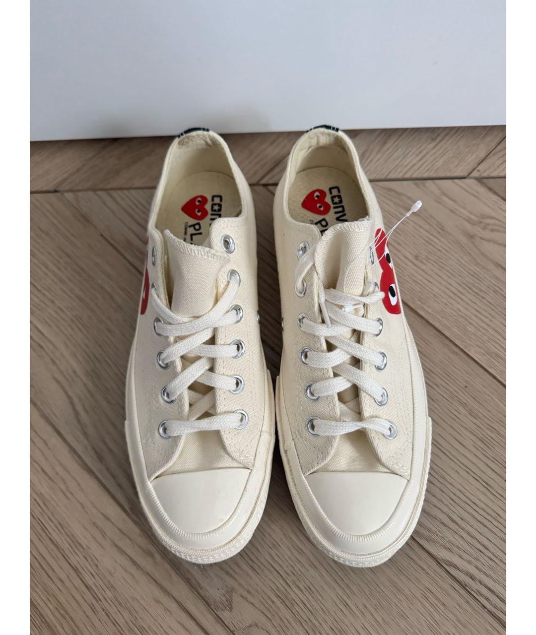 CONVERSE Белые текстильные кеды, фото 3