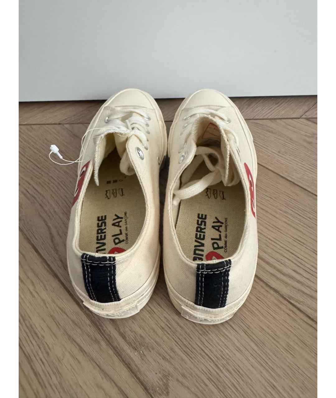 CONVERSE Белые текстильные кеды, фото 4