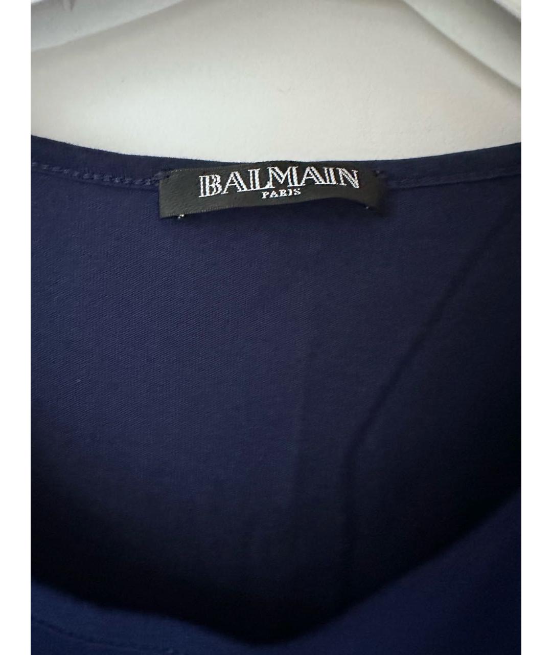 BALMAIN Синяя майка, фото 5
