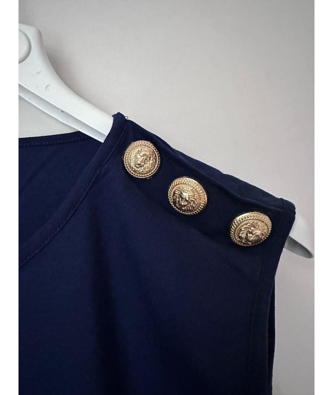 BALMAIN Синяя майка, фото 4