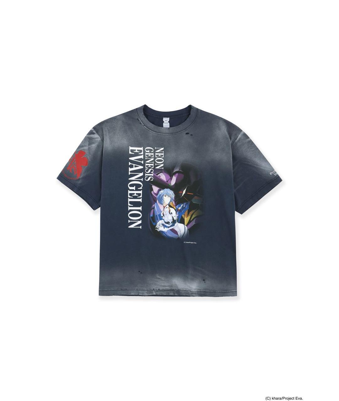 PROTOCOL INDEX EX. PROJECT G/R Темно-синяя хлопковая футболка, фото 1