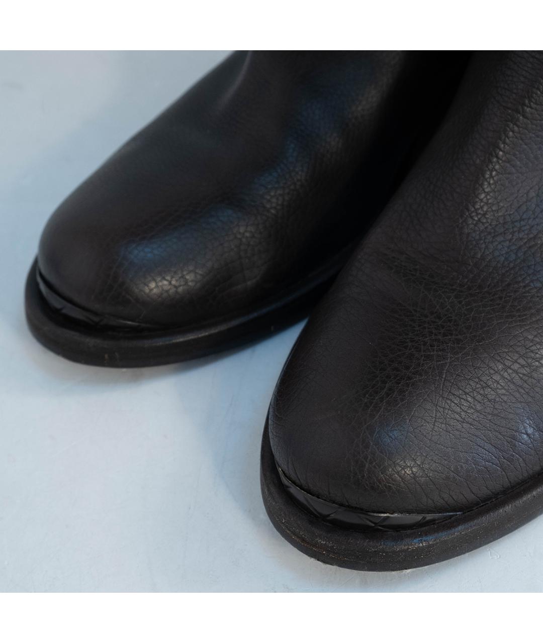 BOTTEGA VENETA Коричневые кожаные сапоги, фото 3