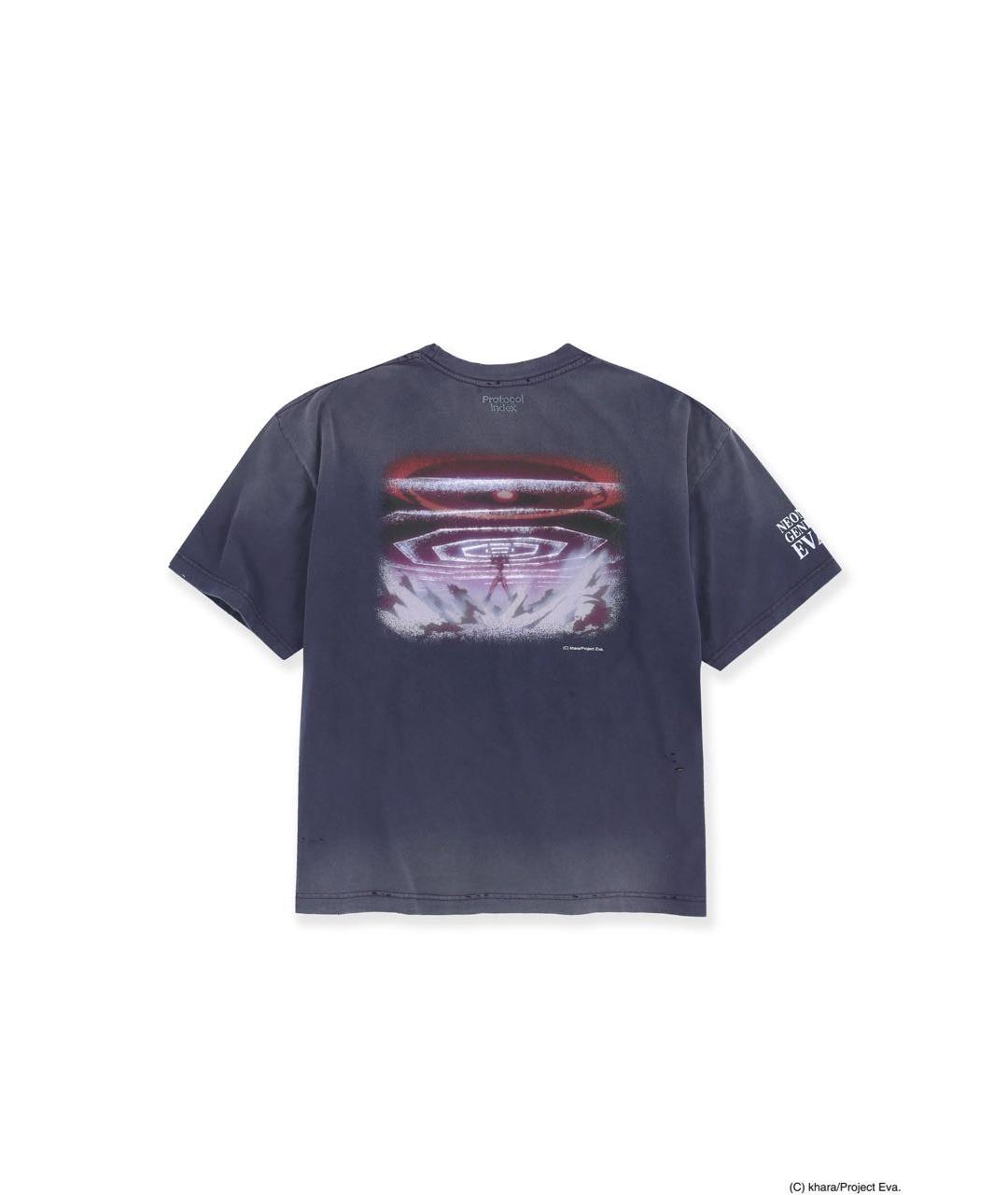 PROTOCOL INDEX EX. PROJECT G/R Фиолетовая хлопковая футболка, фото 2