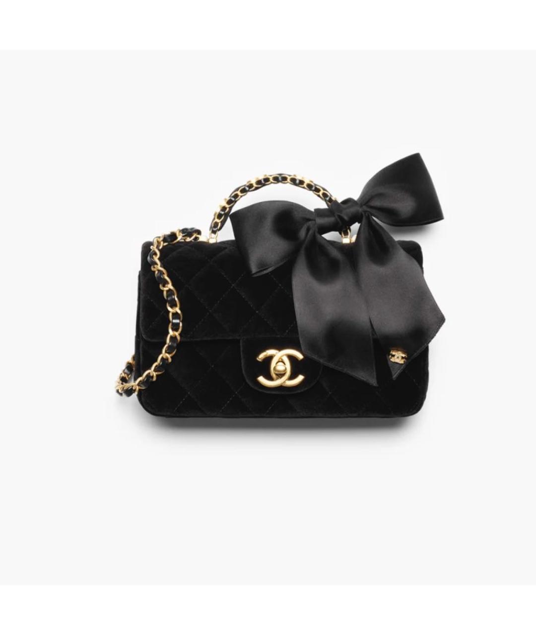 CHANEL Черная сумка через плечо, фото 5